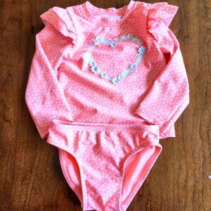 Cat & Jack Toddler Girl Two Piece Swimsuit Size 2T